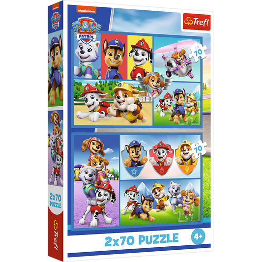Puzzle 2x70 Paw Patrol Regras Trefl 34441