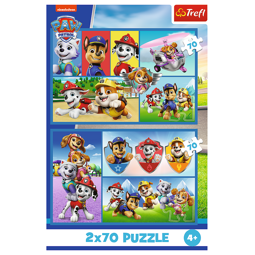 Puzzle 2x70 Paw Patrol Regras Trefl 34441