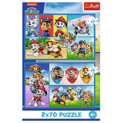 Puzzle 2x70 Paw Patrol Regras Trefl 34441