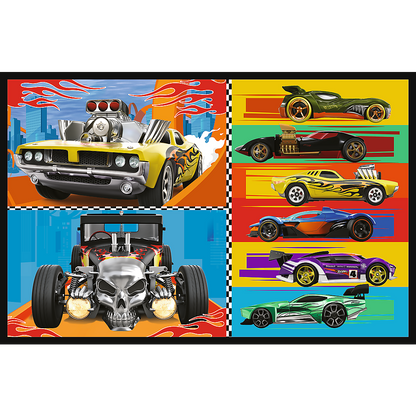 Puzzle 2x70 Hot Wheels Carros Trefl 34442