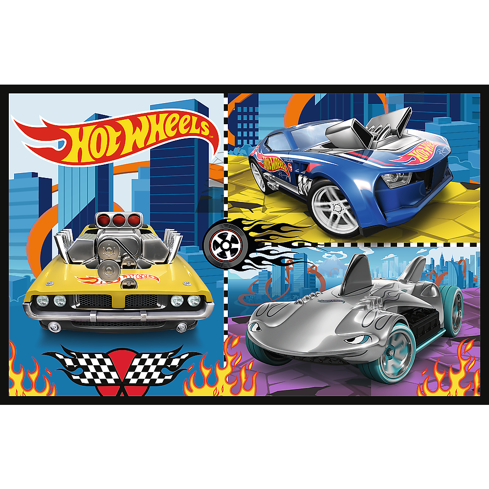 Puzzle 2x70 Hot Wheels Carros Trefl 34442