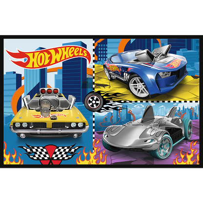 Puzzle 2x70 Hot Wheels Carros Trefl 34442