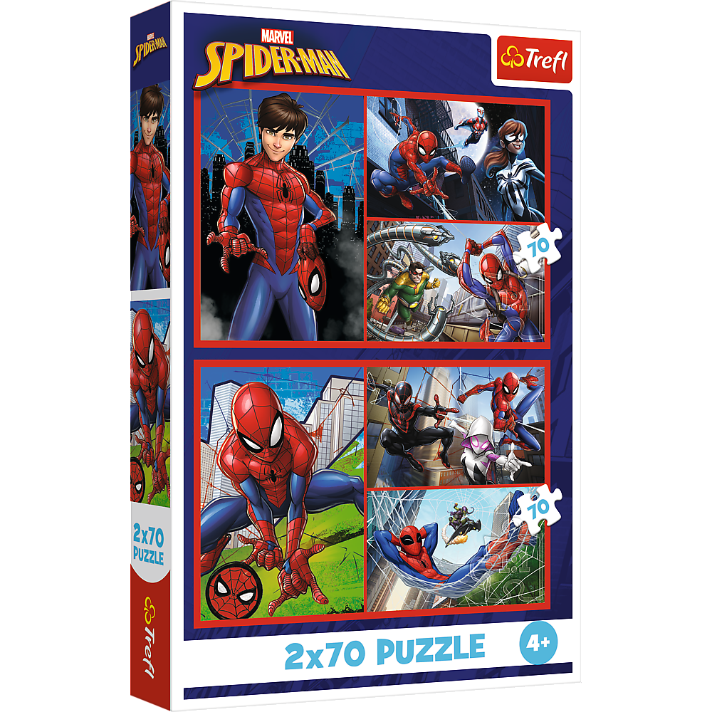 Puzzle 2x70 Histórias Spider-Man Trefl 34443