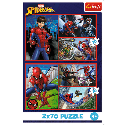 Puzzle 2x70 Histórias Spider-Man Trefl 34443