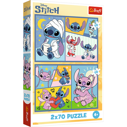 Puzzle 2x70 Stitch Diversão Trefl 34444