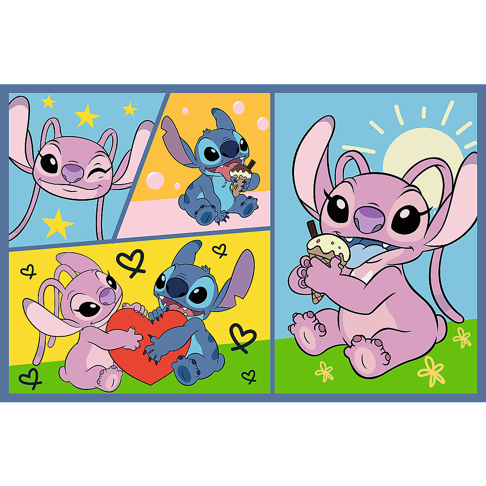 Puzzle 2x70 Stitch Diversão Trefl 34444