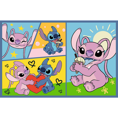 Puzzle 2x70 Stitch Diversão Trefl 34444