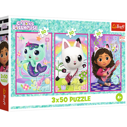 Puzzle 3x50 Gabby’s Dollhouse Trefl 34876