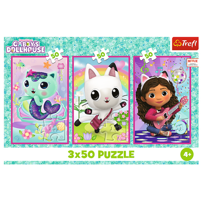 Puzzle 3x50 Gabby’s Dollhouse Trefl 34876