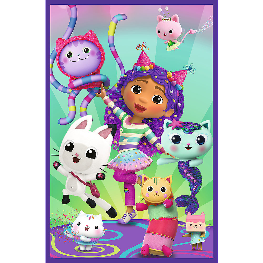 Puzzle 3x80 Dias Coloridos Gabby Trefl 34882