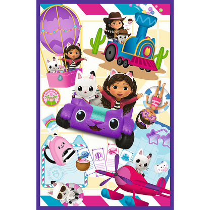 Puzzle 3x80 Dias Coloridos Gabby Trefl 34882