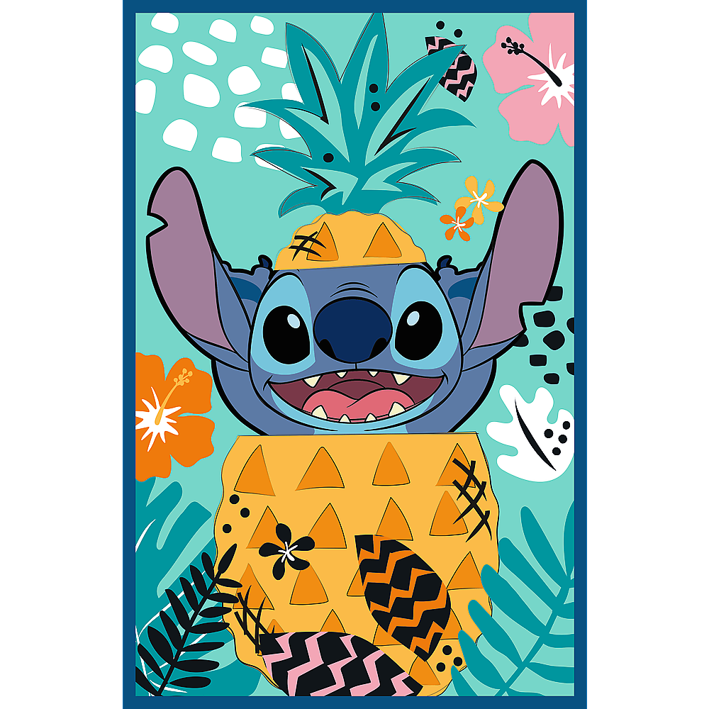 Puzzle 3x80 Mundo Stitch Trefl 34885