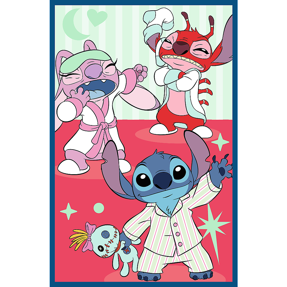 Puzzle 3x80 Mundo Stitch Trefl 34885