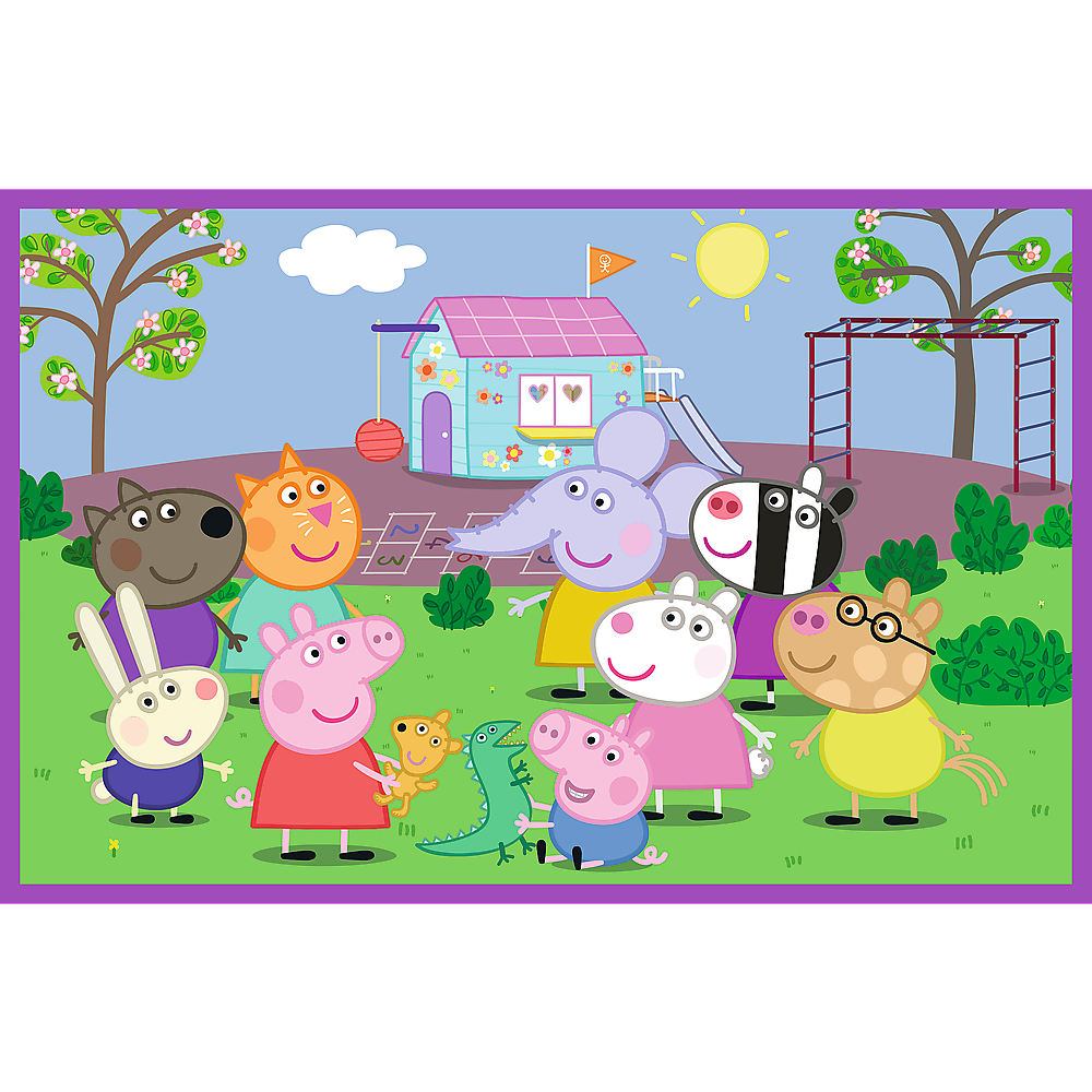 Puzzle 2x24 Peppa Pig Parque Infantil Trefl 34435