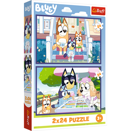 Puzzle 2x24 Bluey Diversão Trefl 34446