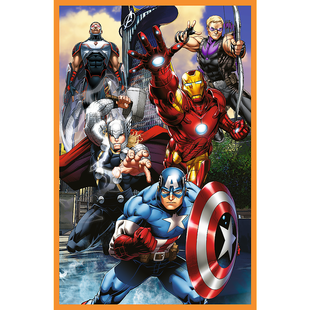 Puzzle 3x80 Avengers Ação Trefl 34883