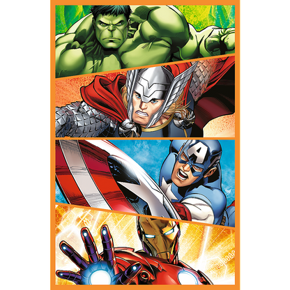 Puzzle 3x80 Avengers Ação Trefl 34883