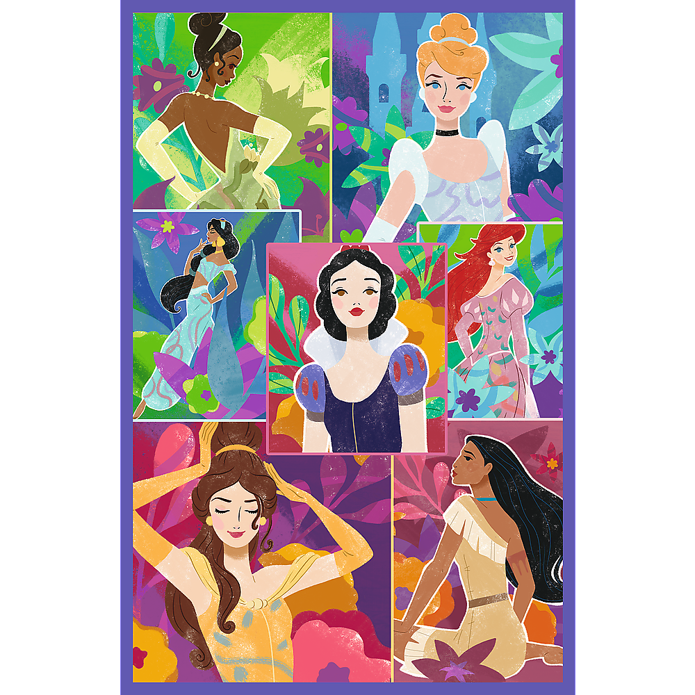 Puzzle 3x80 Princesas Disney Amigos Trefl 34884