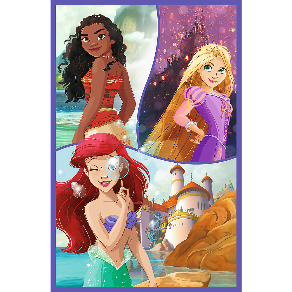 Puzzle 3x80 Princesas Disney Amigos Trefl 34884