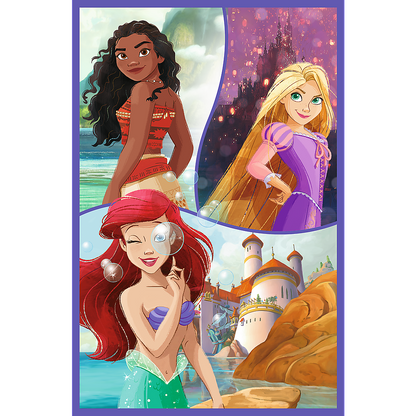 Puzzle 3x80 Princesas Disney Amigos Trefl 34884