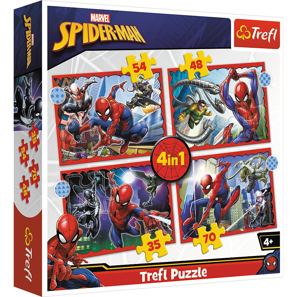 Puzzle 4 em 1 Spider-Man Trefl 34384