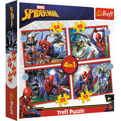 Puzzle 4 em 1 Spider-Man Trefl 34384