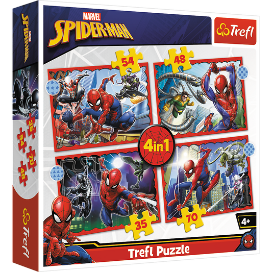 Puzzle 4 em 1 Spider-Man Trefl 34384