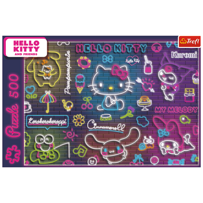 Puzzle Hello Kitty Neon 500pcs Trefl 37523