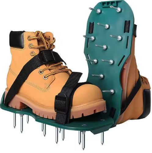 Aerador de Relva para Calçado com Picos de Aço Ajustáveis