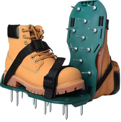 Aerador de Relva para Calçado com Picos de Aço Ajustáveis