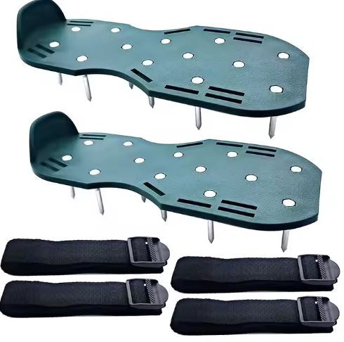 Aerador de Relva para Calçado com Picos de Aço Ajustáveis
