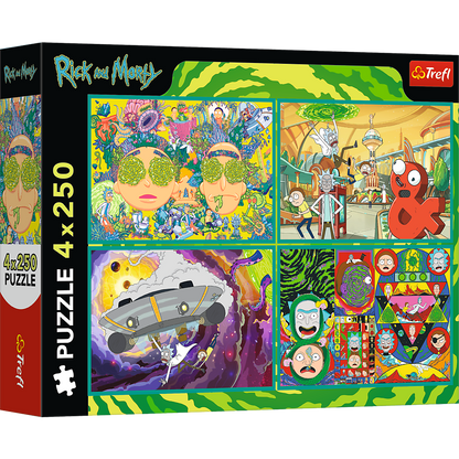 Puzzle Rick and Morty 4x250pcs Trefl 13338