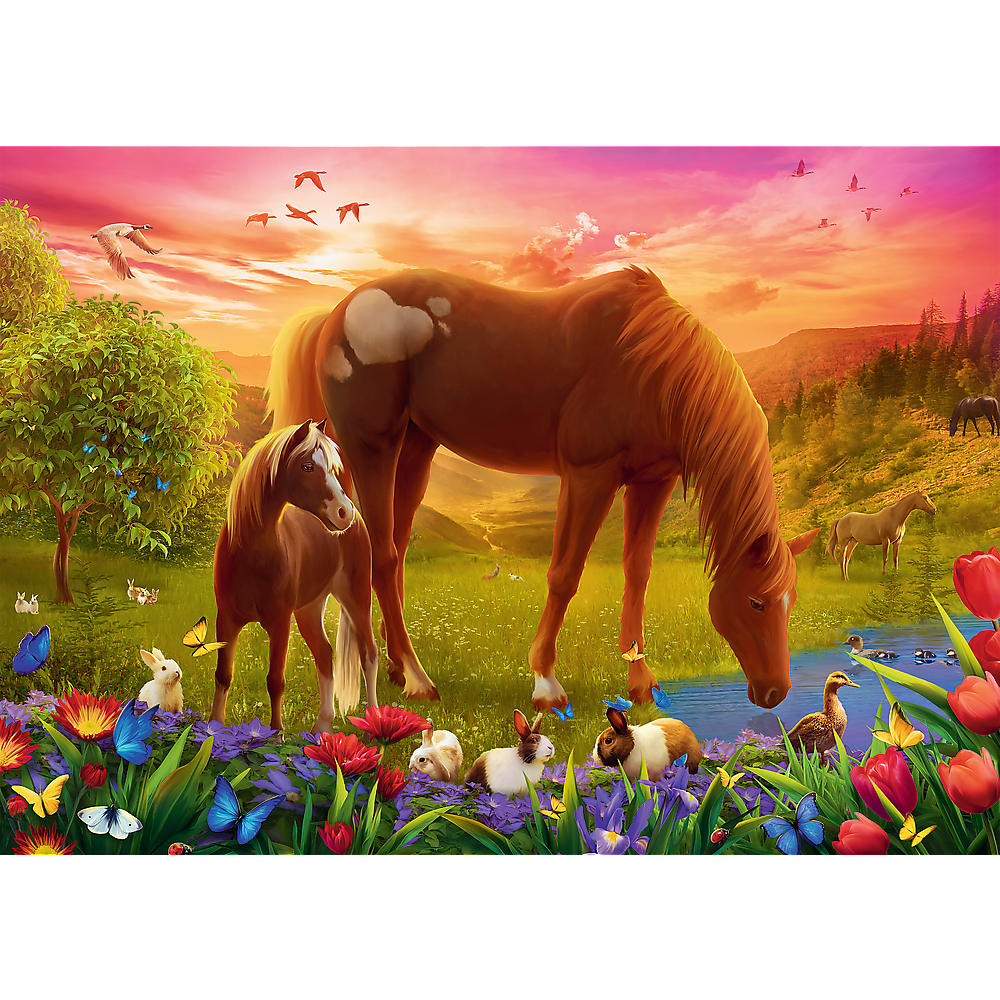 Puzzle Cavalos no Prado 500pcs Trefl 37451