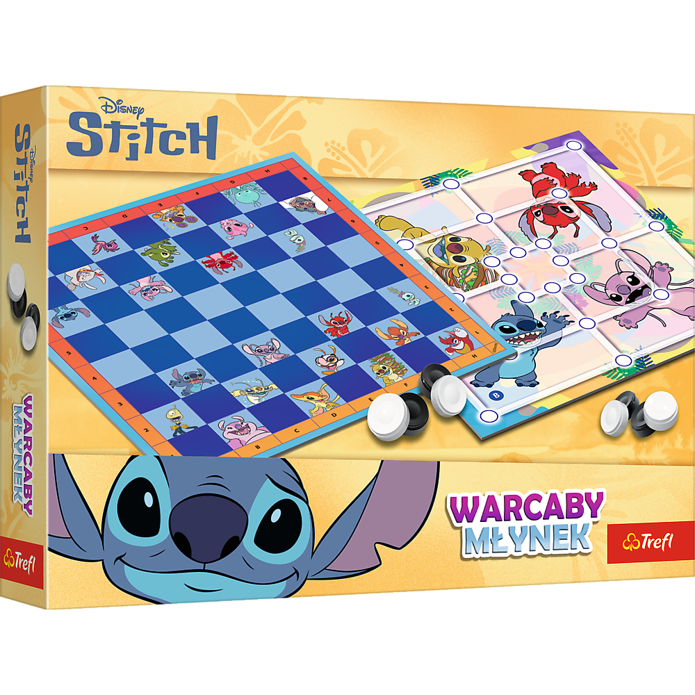 Jogo Damas e Moinho Lilo & Stitch Trefl