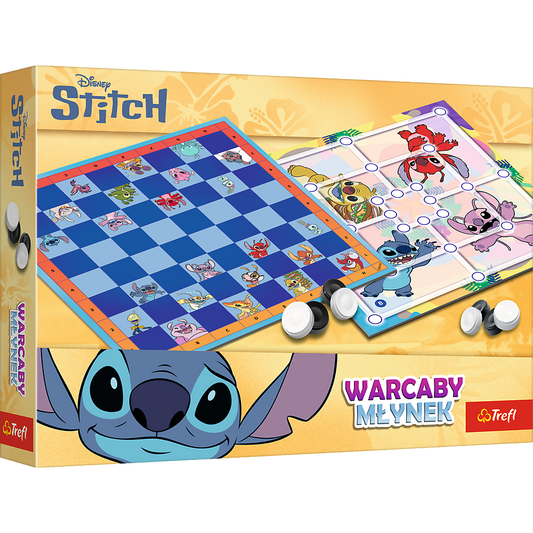 Jogo Damas e Moinho Lilo & Stitch Trefl