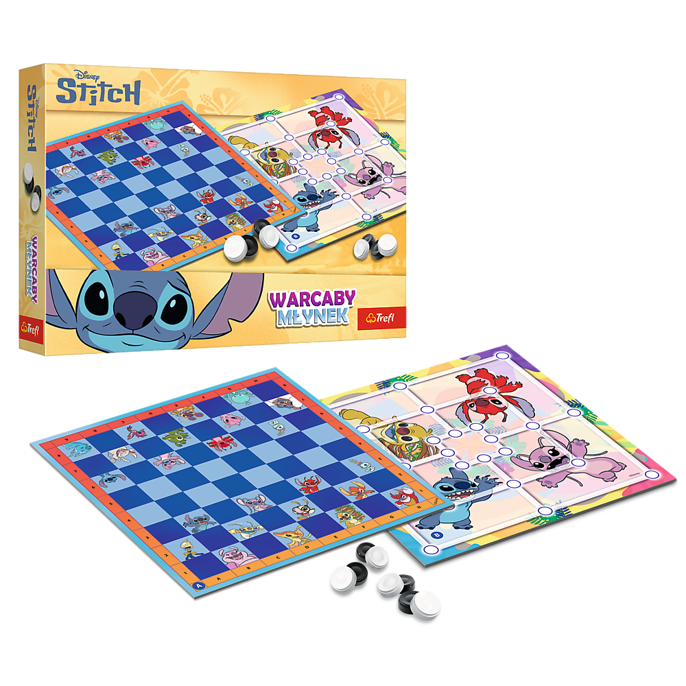Jogo Damas e Moinho Lilo & Stitch Trefl