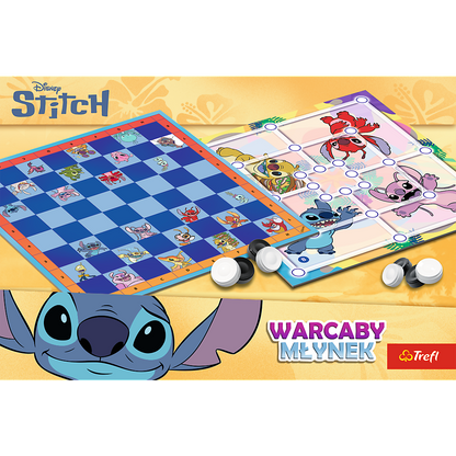 Jogo Damas e Moinho Lilo & Stitch Trefl