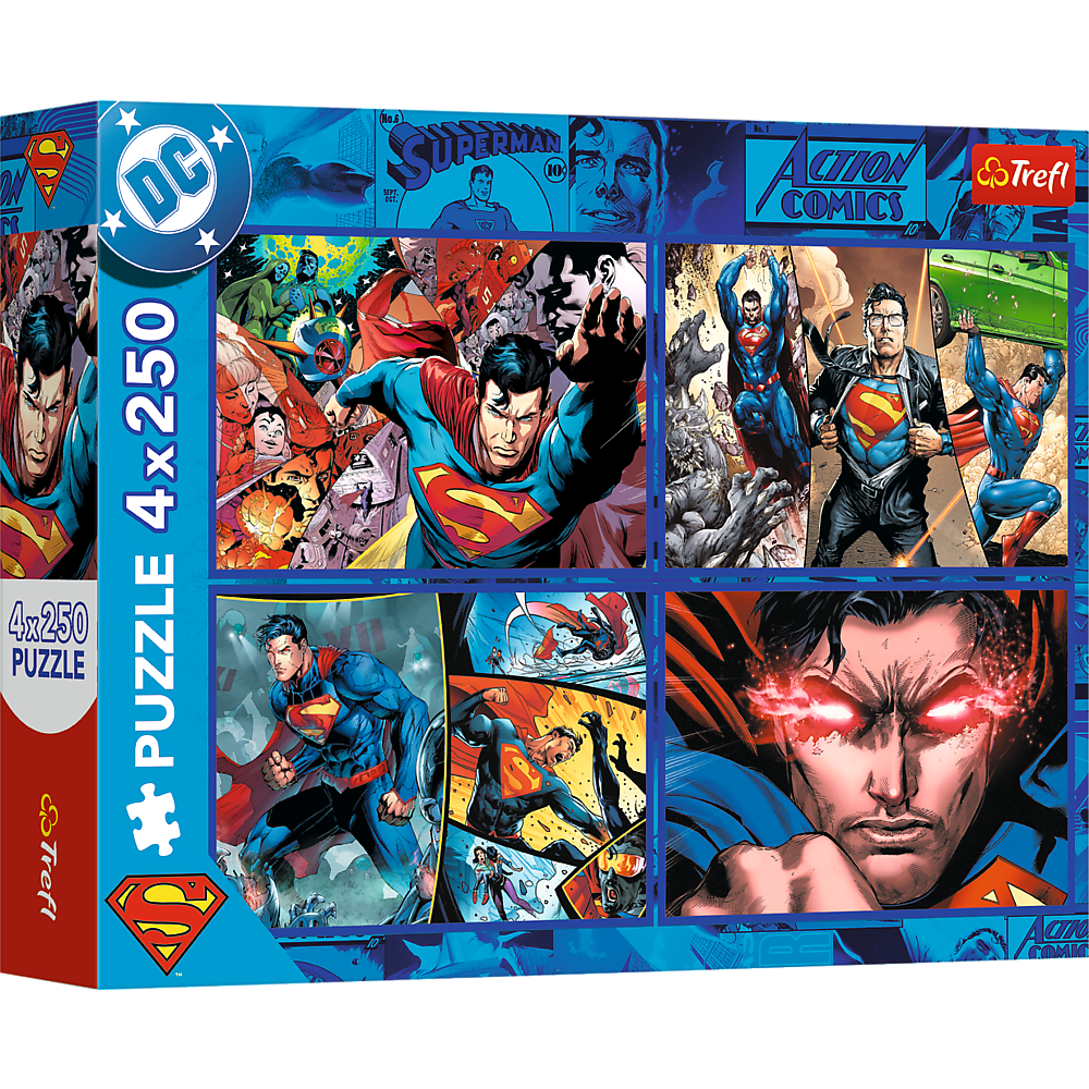 Puzzle Superman Coragem 4x250pcs Trefl 13340