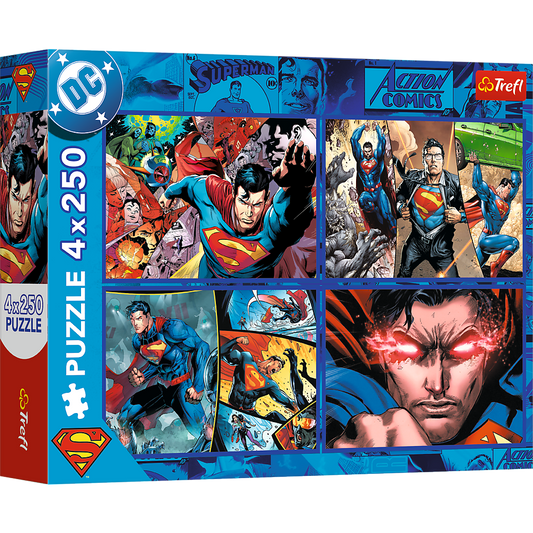 Puzzle Superman Coragem 4x250pcs Trefl 13340