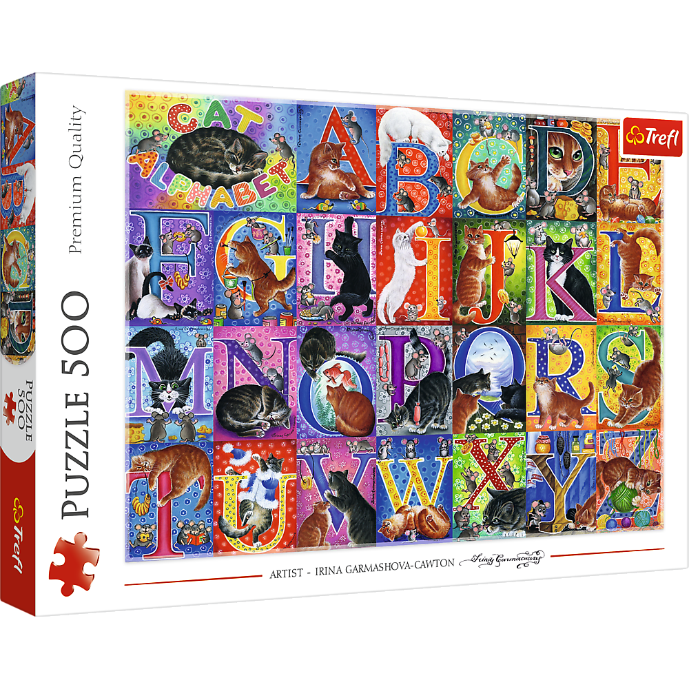 Puzzle Alfabeto Gatos 500pcs Trefl 37527