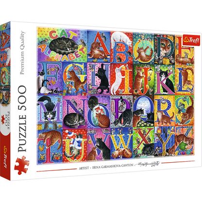 Puzzle Alfabeto Gatos 500pcs Trefl 37527