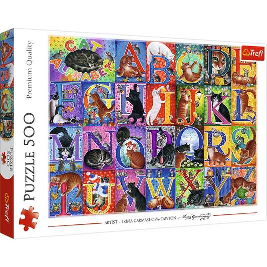 Puzzle Alfabeto Gatos 500pcs Trefl 37527