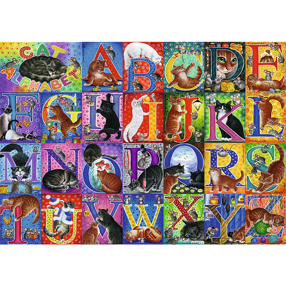 Puzzle Alfabeto Gatos 500pcs Trefl 37527