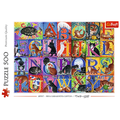 Puzzle Alfabeto Gatos 500pcs Trefl 37527