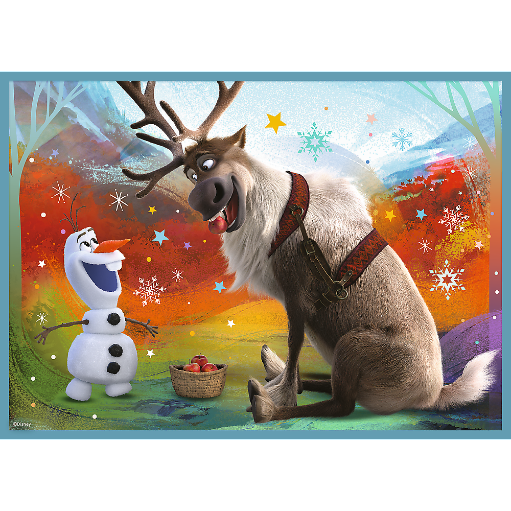 Puzzle Frozen Mundo Mágico 4in1 Trefl 34381