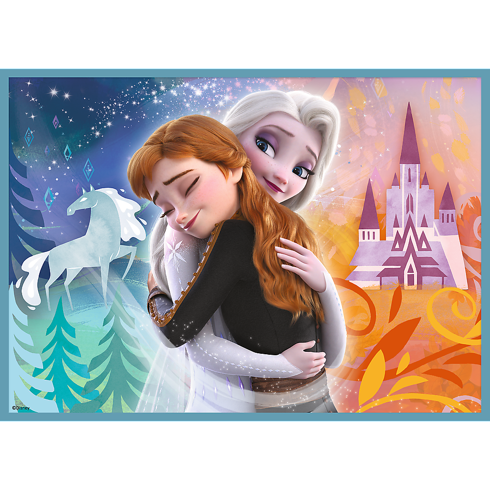 Puzzle Frozen Mundo Mágico 4in1 Trefl 34381