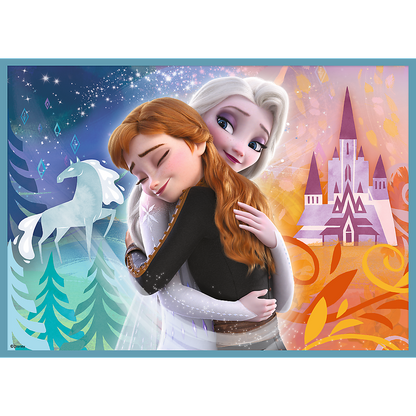 Puzzle Frozen Mundo Mágico 4in1 Trefl 34381