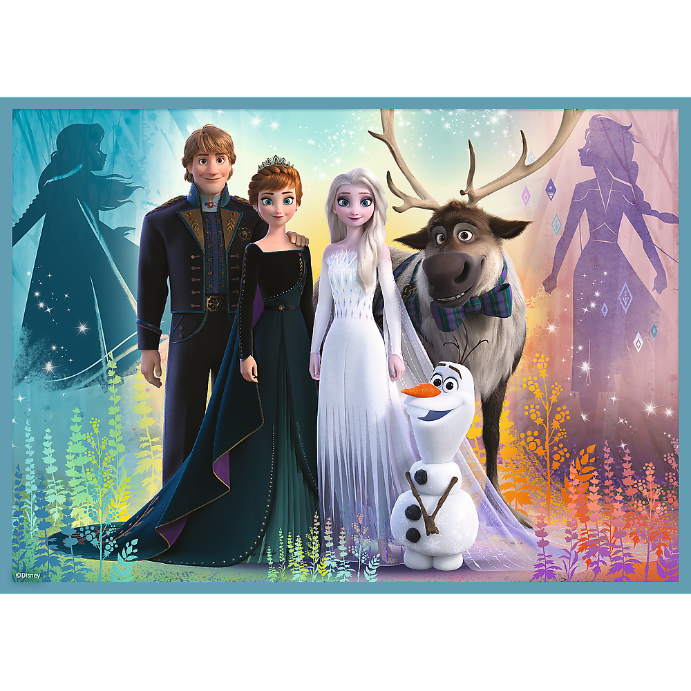 Puzzle Frozen Mundo Mágico 4in1 Trefl 34381