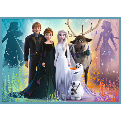 Puzzle Frozen Mundo Mágico 4in1 Trefl 34381