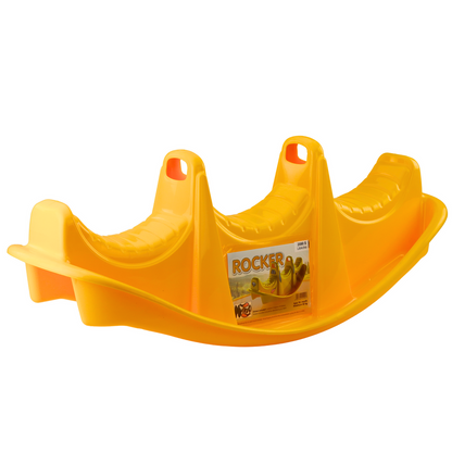 Cavalinho Baloiço 3 Lugares Cão Amarelo
